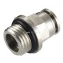 Raccordo diritto 10 mm - 3/8" Metallico