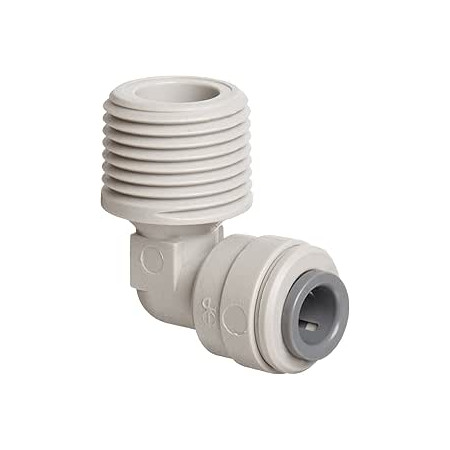 JOHN GUEST GOMITO FILETTATO 3/8" X 3/8" NPTF JOHN GUEST PI481223S Confezione completa 10 Pezzi
