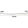 Flessibile inox dn10 m3/8 x f 3/4 curvo lunghezza 100 cm