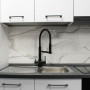 Miscelatore in acciaio inox 304 nero 5 vie doccia