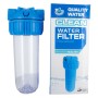 Contenitore tazza porta filtro 10" trasparente ottonata