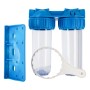 Batteria twin contenitore tazza porta filtro 10"