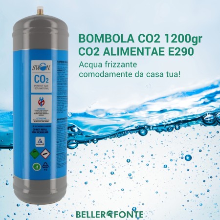 Bombola CO2 monouso 1200gr SWAN | Acquuaxcasa.com