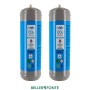 Swan Bombola Co2 1200 gr usa e getta attacco M11x1 per erogatori acqua frizzante 2 Bombole