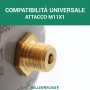 Swan Bombola Co2 1200 gr usa e getta attacco M11x1 per erogatori acqua frizzante 4 Bombole