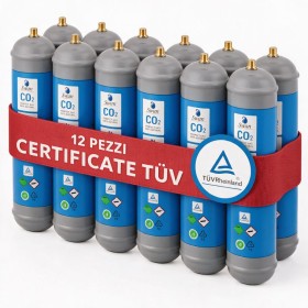 Scatola 12 Bombole CO2 Usa e Getta 600 gr Swan