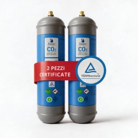 Scatola 2 Bombole CO2 Usa e Getta 600 gr Swan di acqua