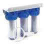 Batteria tris contenitore tazza porta filtro 10"