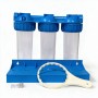 Batteria tris contenitore tazza porta filtro 10"