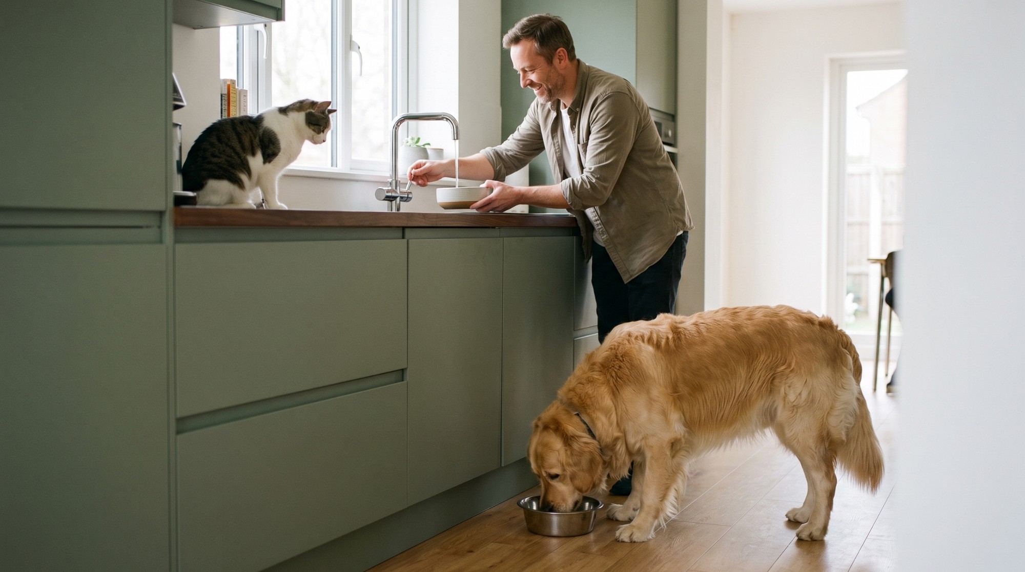 L'acqua per cani e gatti
